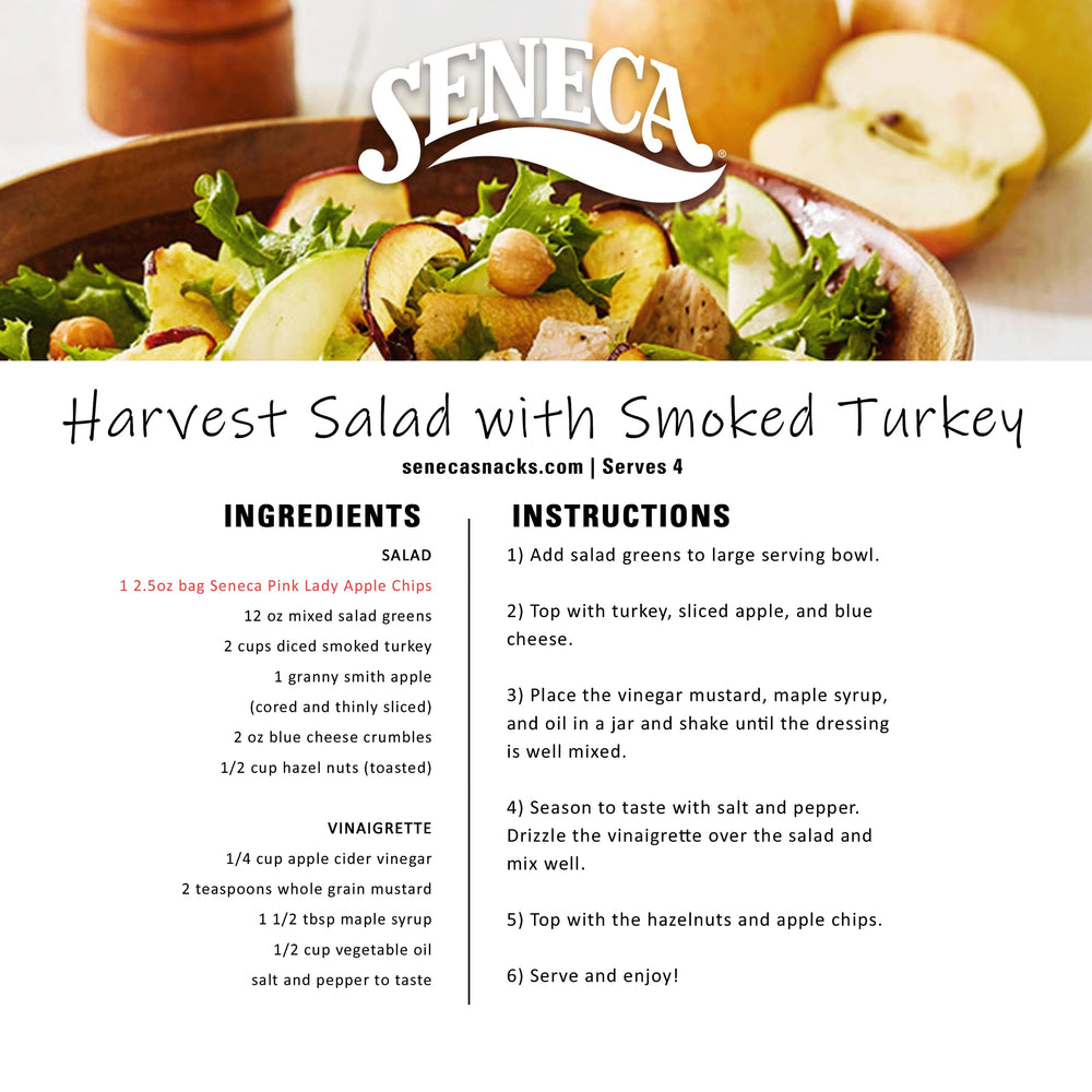 Seneca Pink Lady Apple Chips as a crunchy salad topper