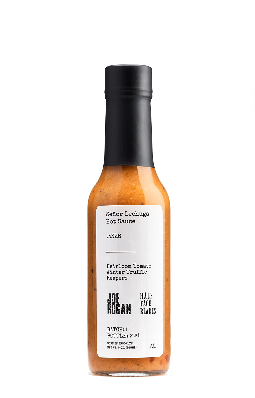 Senor Lechuga Joe Rogan Collection bottle offers bold flavor for chef-inspired sauces.