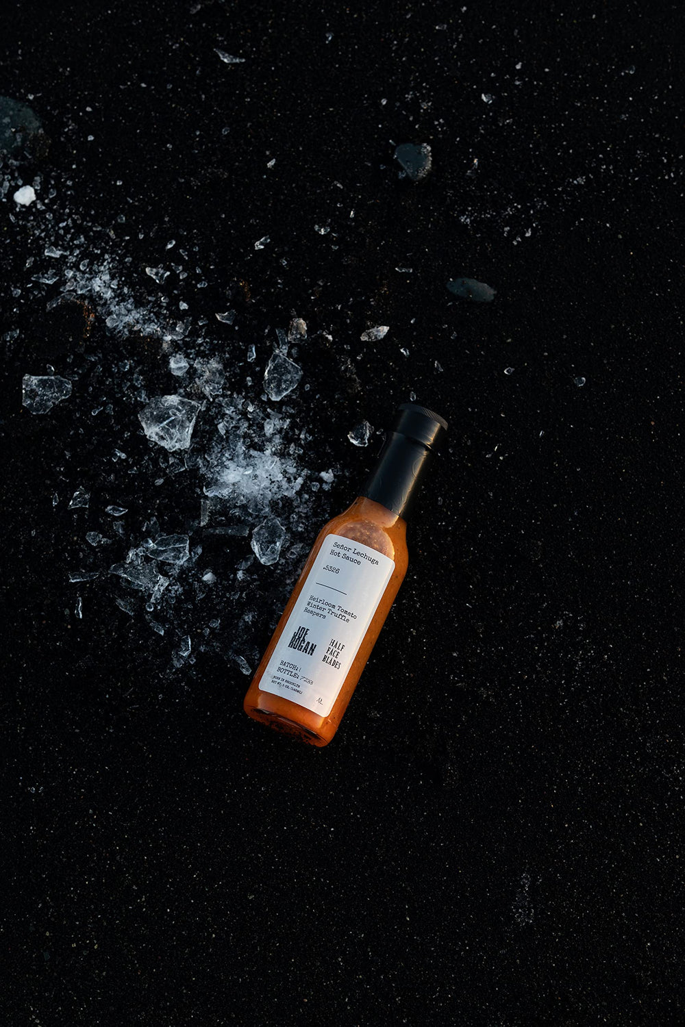 Senor Lechuga Winter-Truffle olive oil bottle adds aromatic richness to sauces.