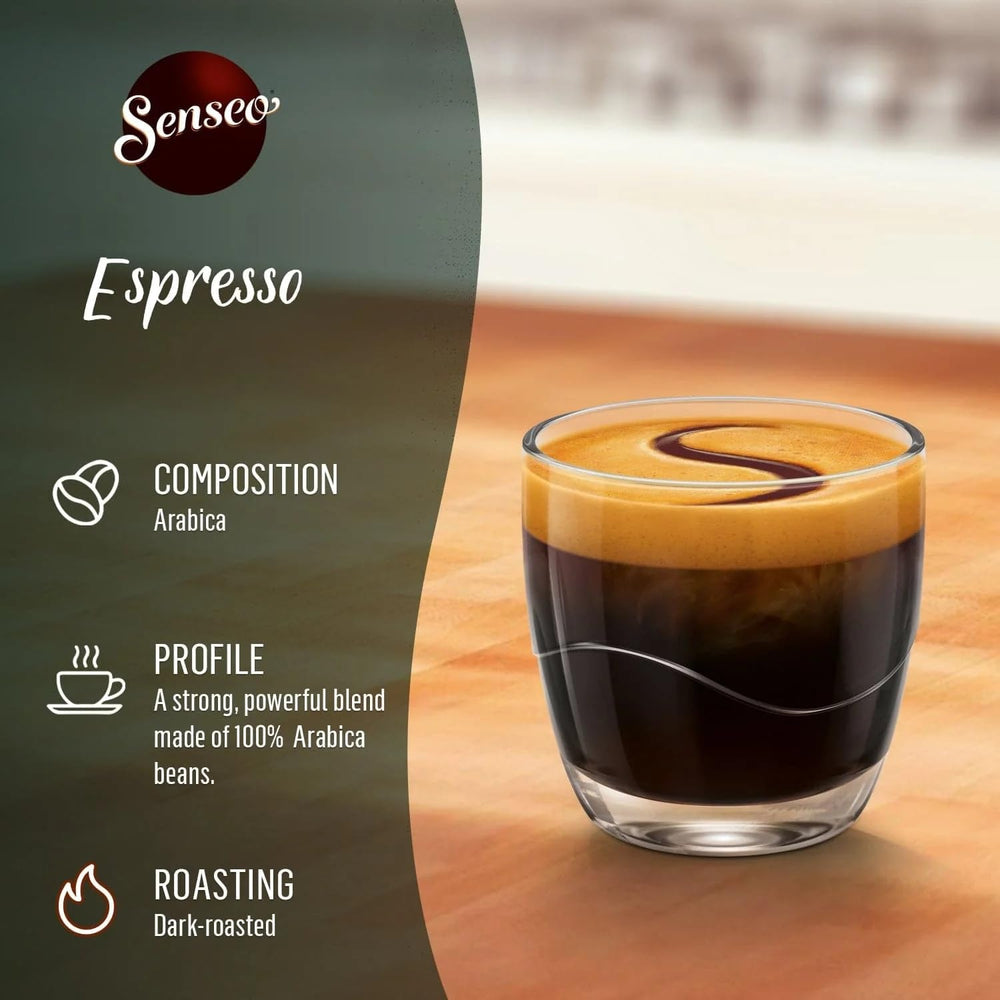 Senseo aroma-steam shot—inviting fragrance before the first sip.