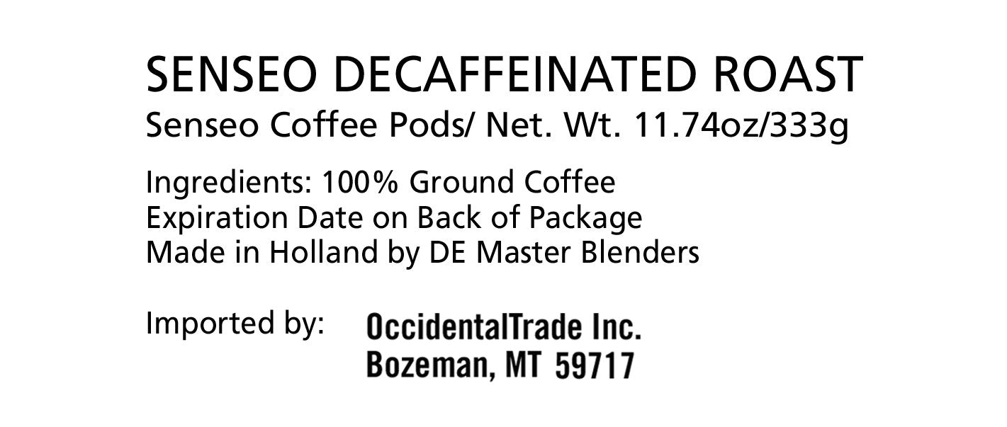 Senseo Decaf brew pours smoothly, highlighting full-bodied flavor and rich aroma.