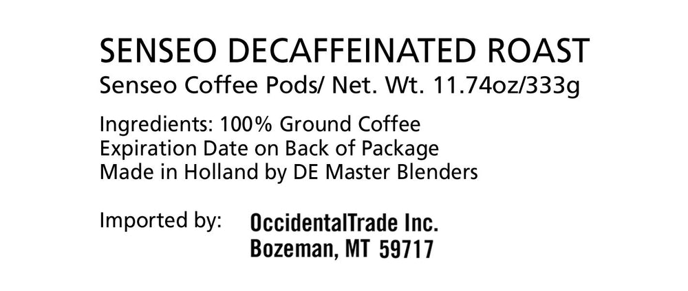 Senseo Decaf brew pours smoothly, highlighting full-bodied flavor and rich aroma.