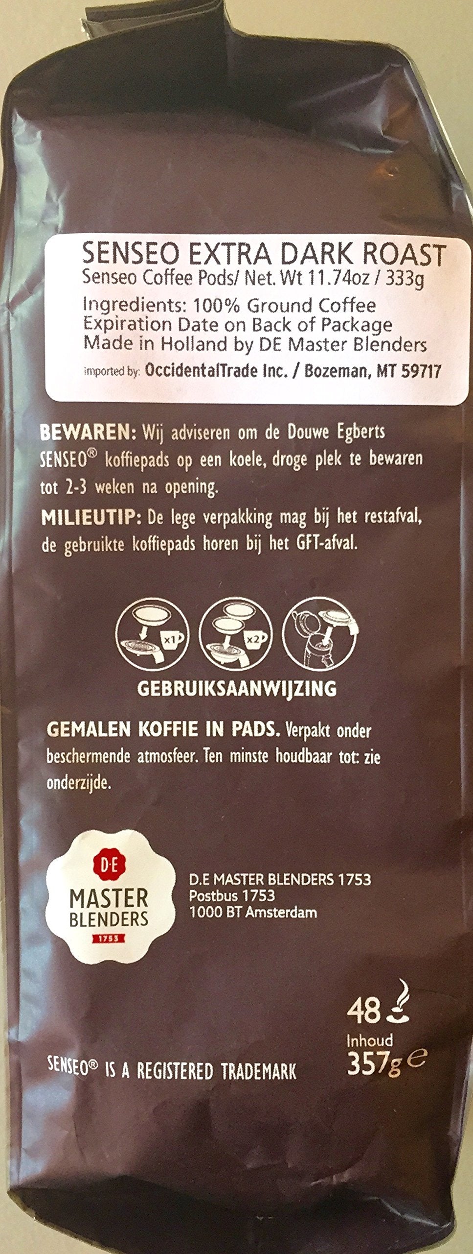 Senseo pods with compostable filter paper for eco-friendly daily coffee