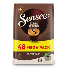 Senseo Extra Strong coffee pods pack front for daily home or office use.