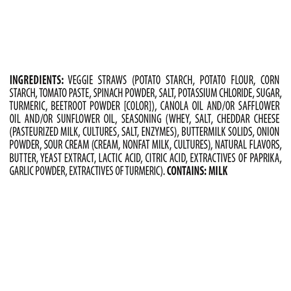Sensible Portions cheddar veggie straws nutrition panel with 0g cholesterol and 0g trans fat.