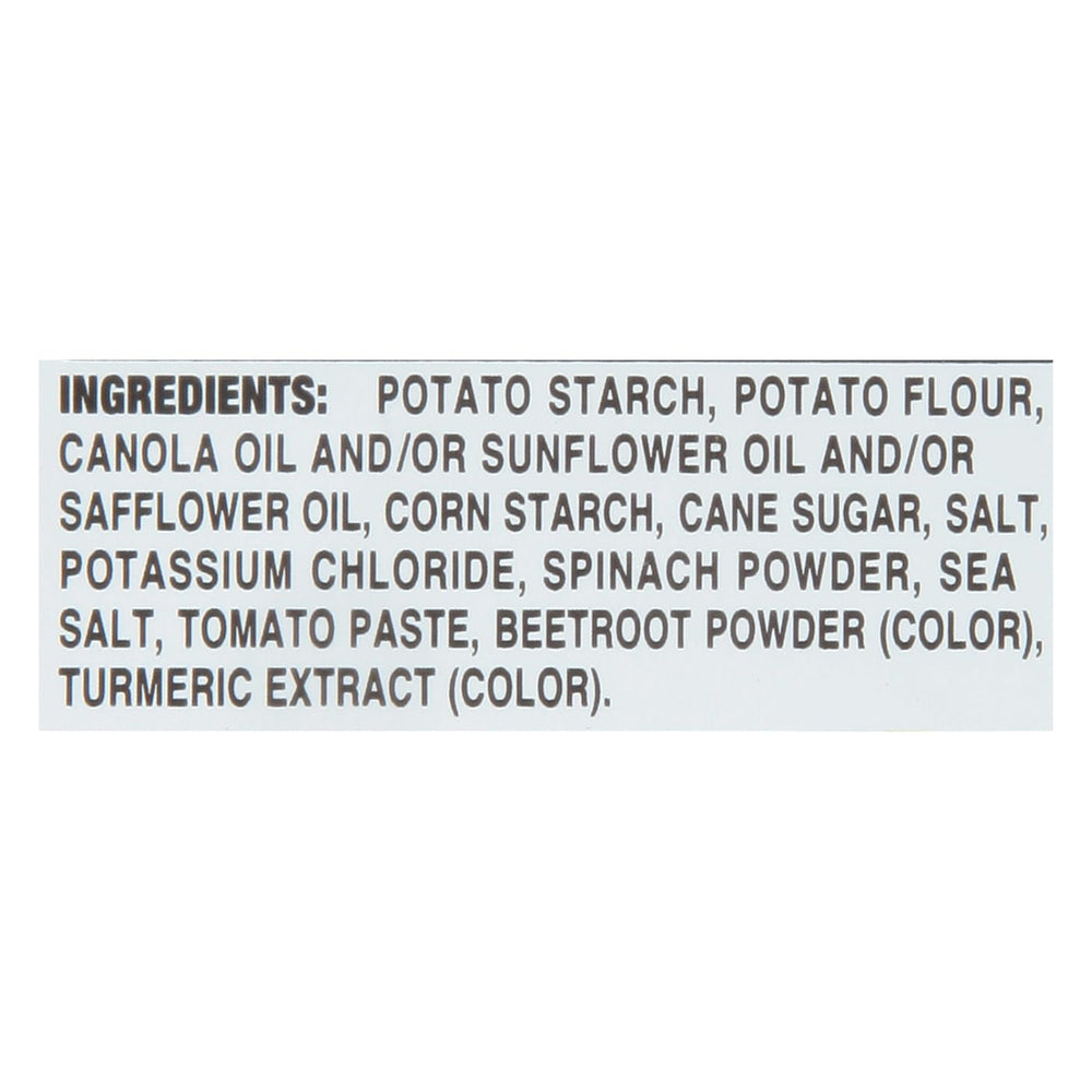 Sensible Portions Garden Veggie Snacks sea salt bag emphasizes gluten-free snack option.