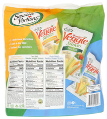 Sensible Portions Veggie Straws sea salt pack for light crunch and lunchboxes