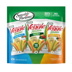 Sensible Portions Garden Veggie Snacks Veggie Straws zesty ranch for on-the-go snacking
