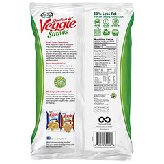 Sensible Portions veggie straws close-up, showing airy crunch and sea salt flavor.