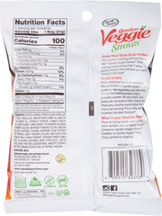 Sensible Portions Garden Veggie Straws Screamin' Hot bag closeup highlighting crisp texture.