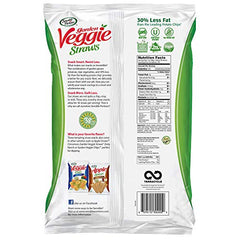 Sensible Portions veggie straws close-up shows crispy texture and garden flavor