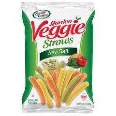Sensible Portions garden veggie straws sea salt packaging promotes on-the-go snacking