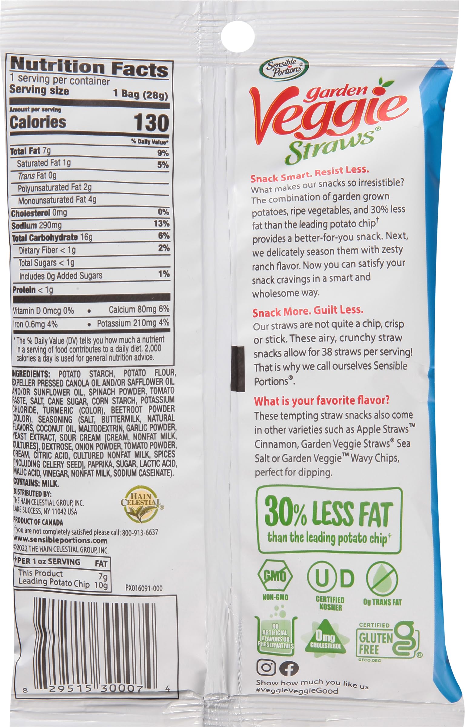 Sensible Portions veggie snacks variety pack box, ideal for sharing and lunches.