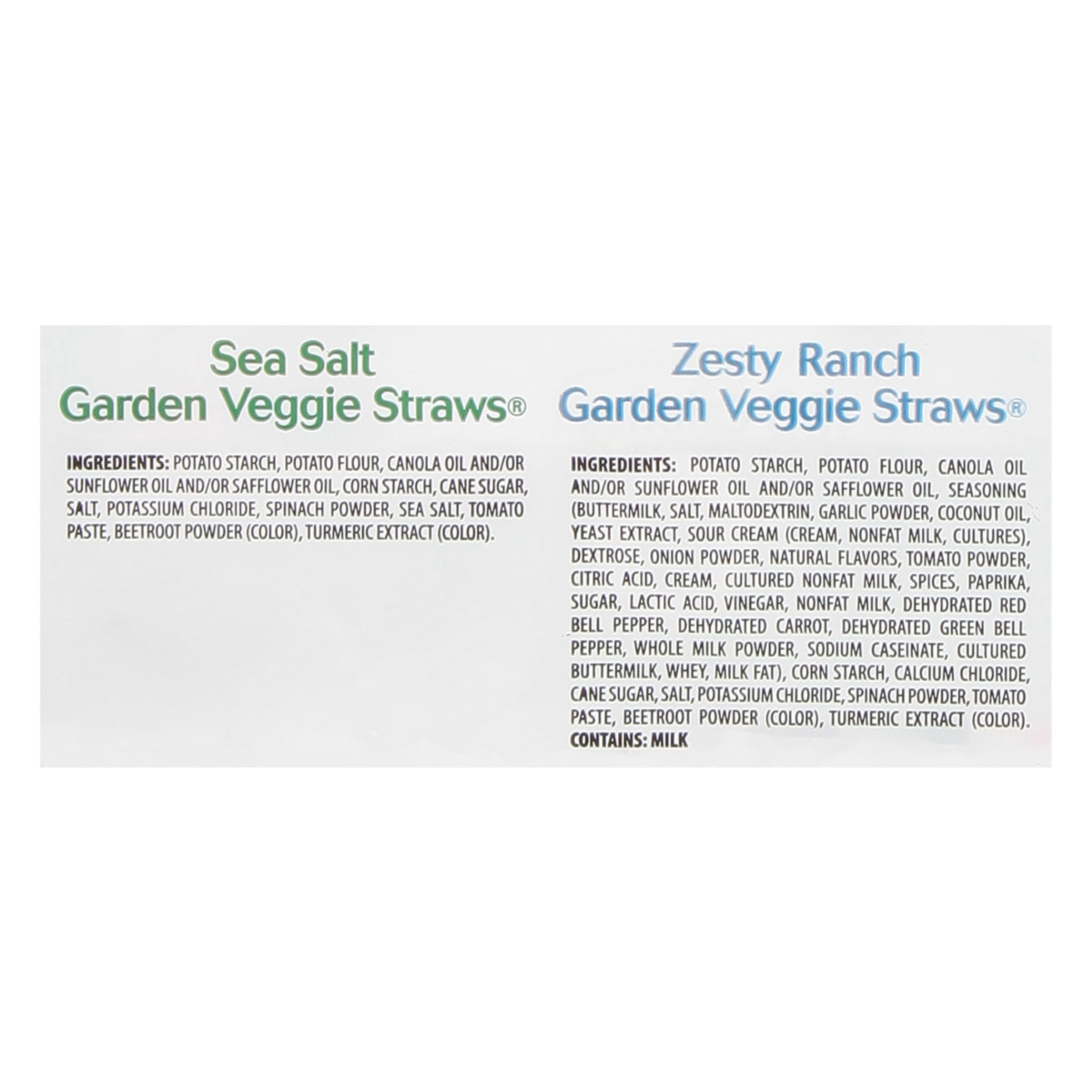 Sensible Portions Veggie Straws Sea Salt bag, convenient 0.75 oz portion