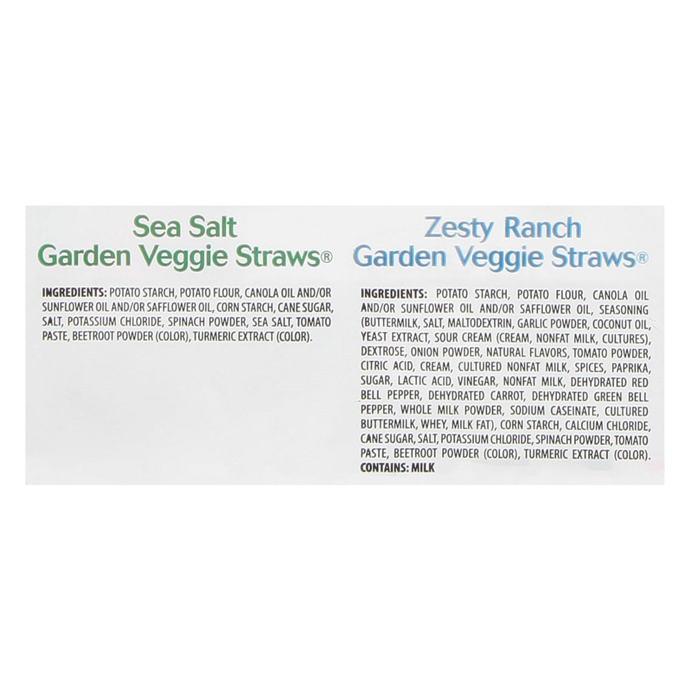 Sensible Portions Veggie Straws Sea Salt bag, convenient 0.75 oz portion
