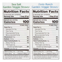 Sensible Portions Veggie Straws Zesty Ranch bag, non-GMO and kosher