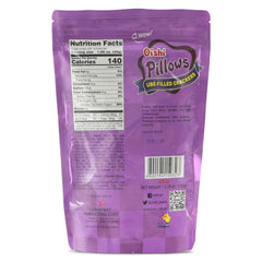 SENTICUM Oishi Pillows Ube Filled Crackers back view, two-pack packaging for easy sharing