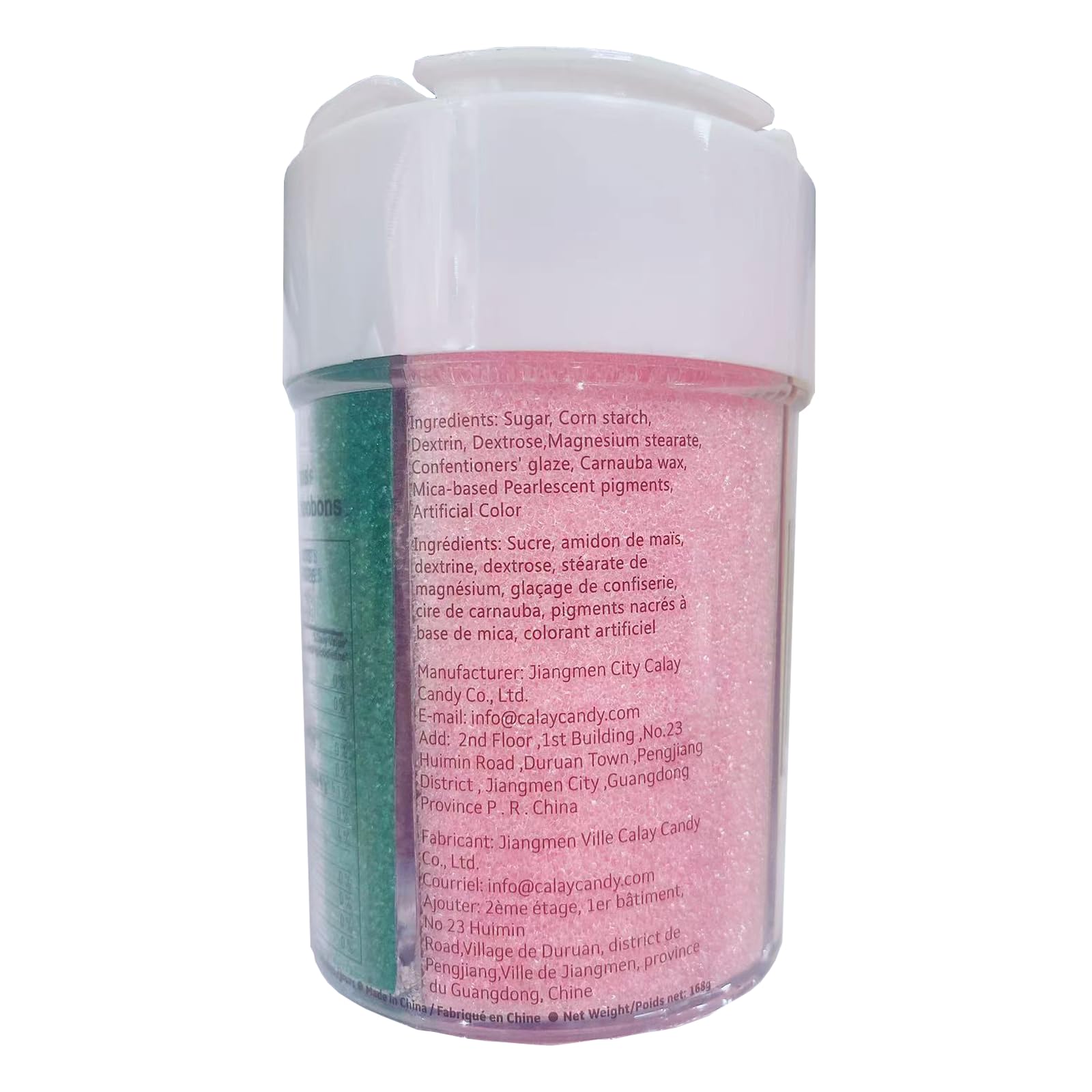 Sentovac sanding sugar used as donut topping for color and crunch.