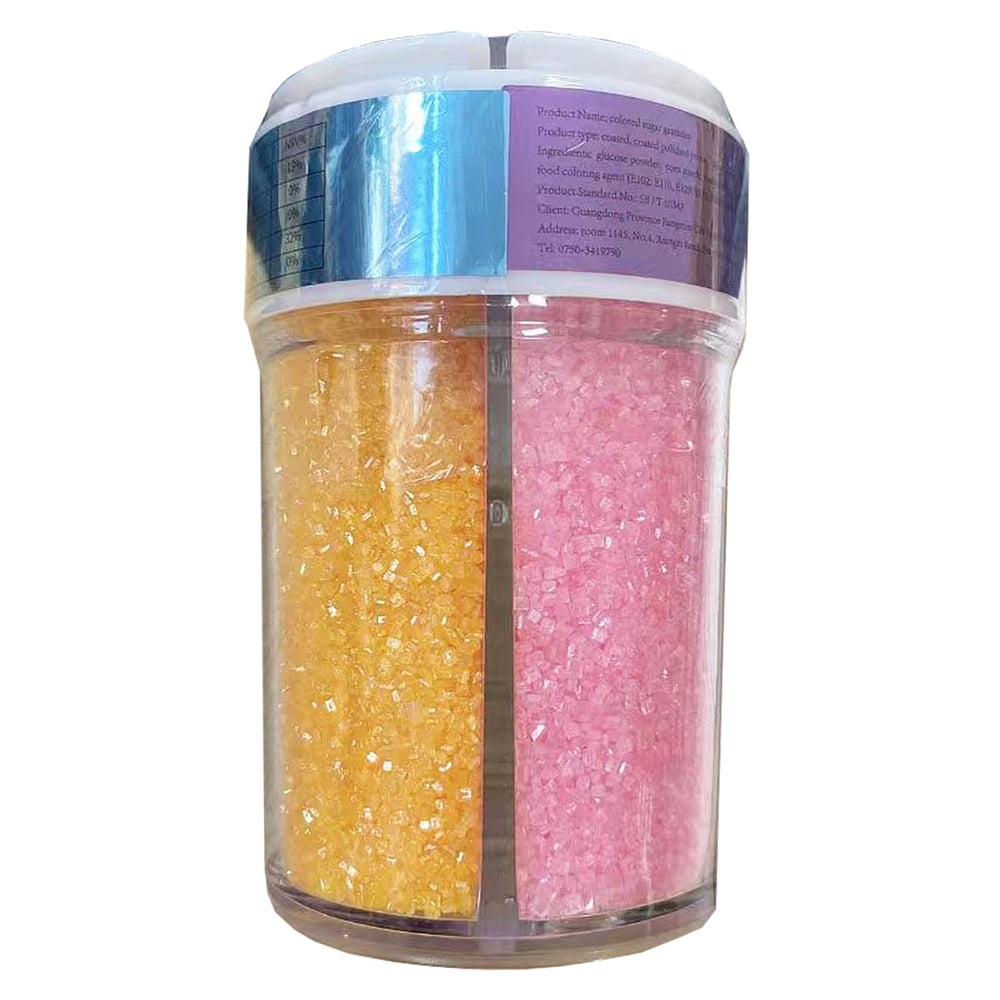 Sentovac 4-Colors sanding sugar green sprinkle on cupcakes for vibrant presentation.