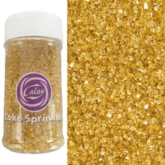 Sentovac Gold Sanding Sugar bottle for sparkling cake toppers and cookies.