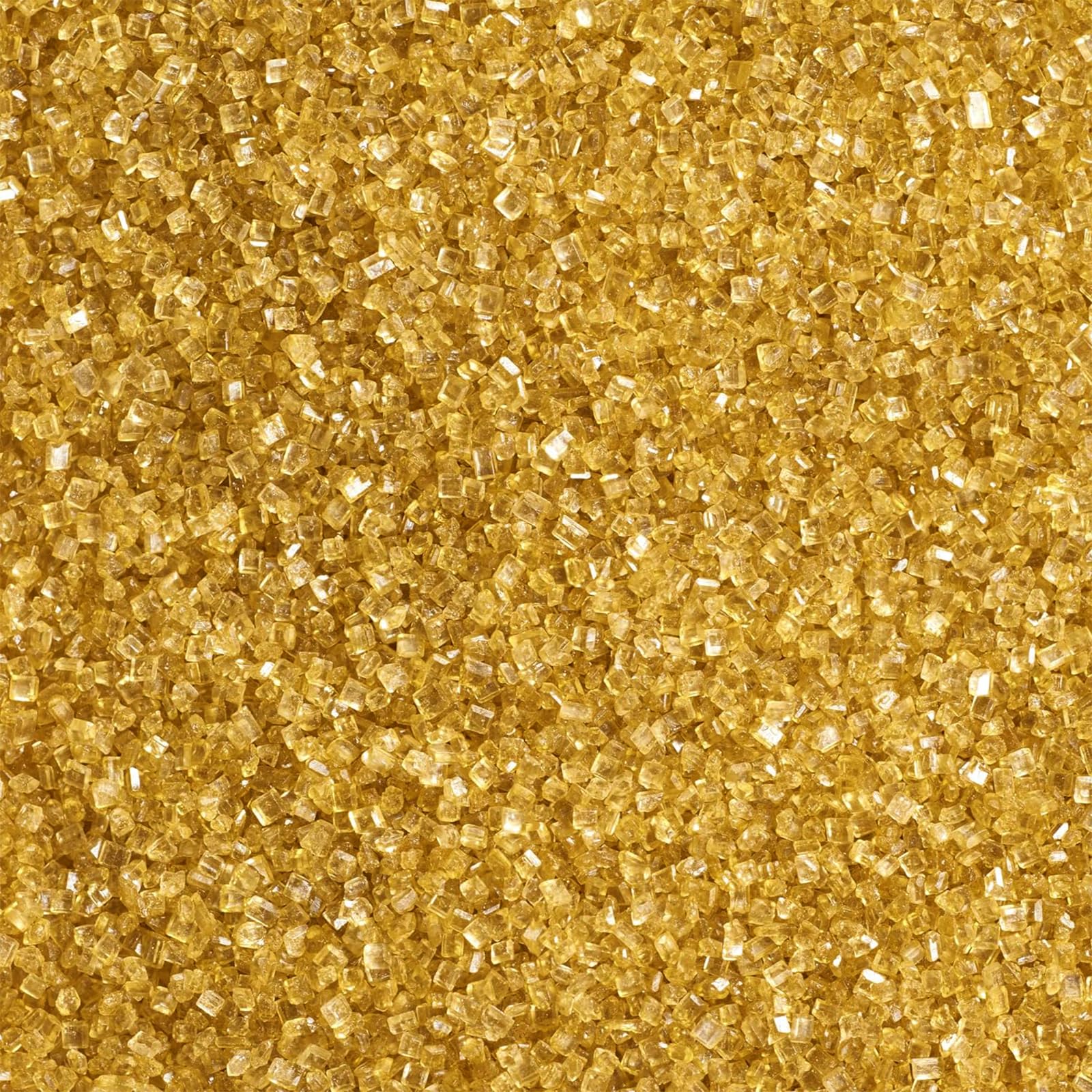Sentovac Gold Sanding Sugar on cupcakes creates shimmering golden tops.