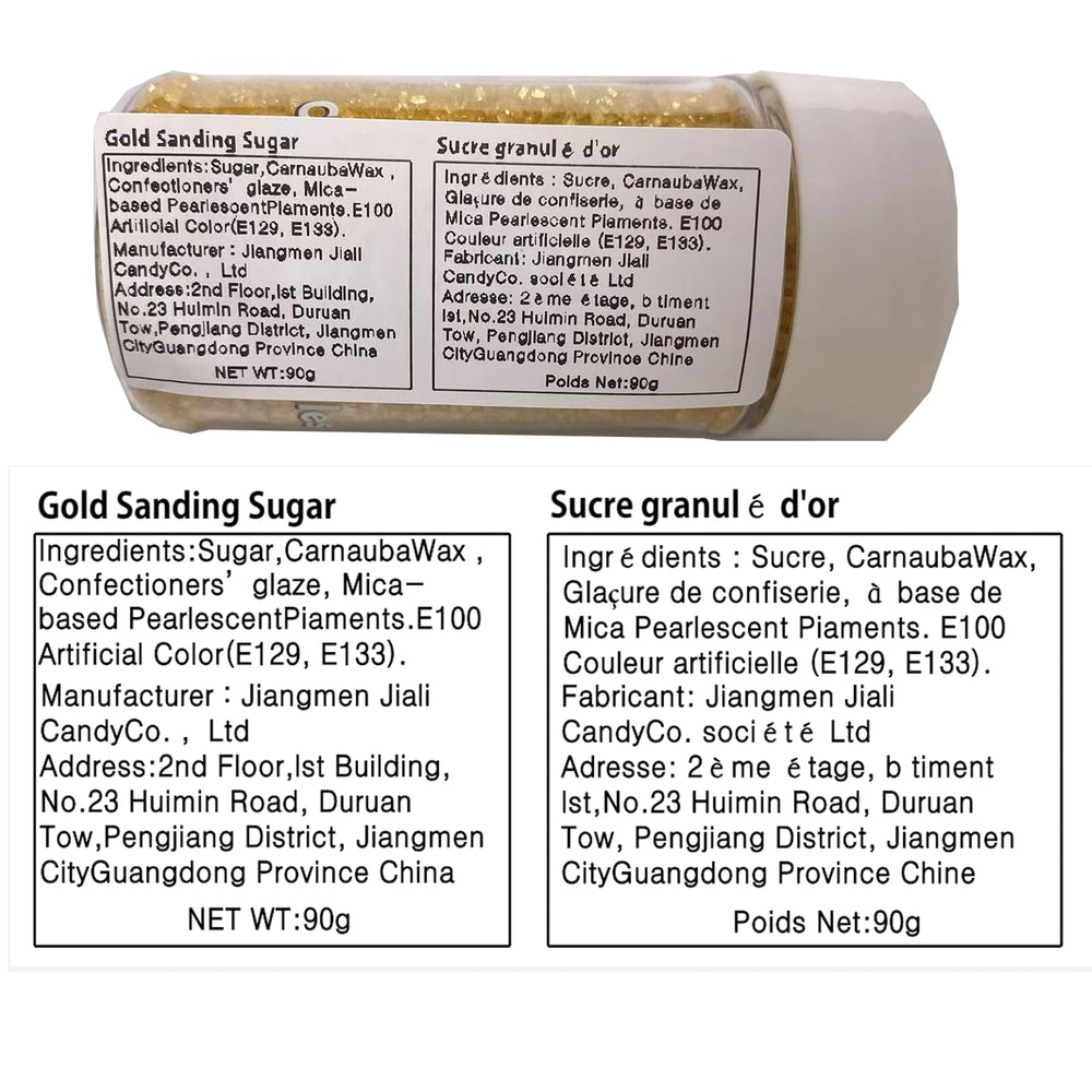 Sentovac Gold Sanding Sugar on cookies adds edible glitter and vibrant color.