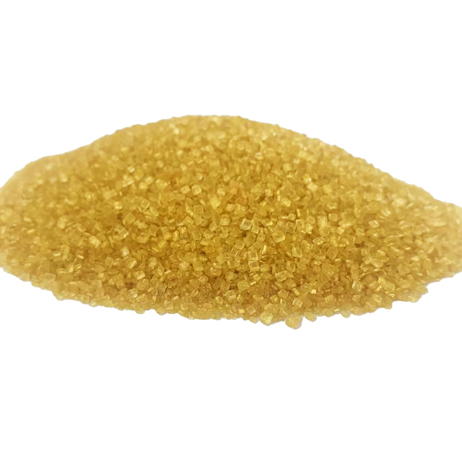 Sentovac Gold Sanding Sugar enhances beverages with a subtle gold hue.