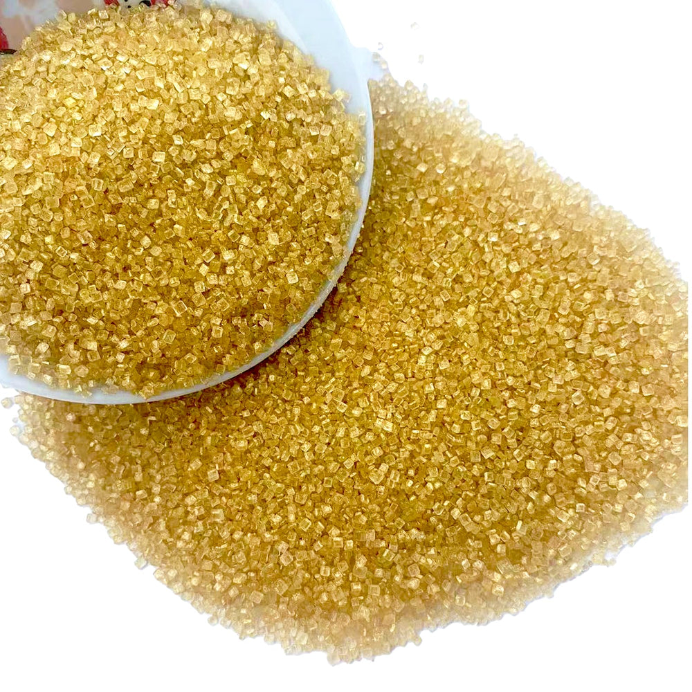 Sentovac Gold Sanding Sugar on ice cream provides festive decoration.