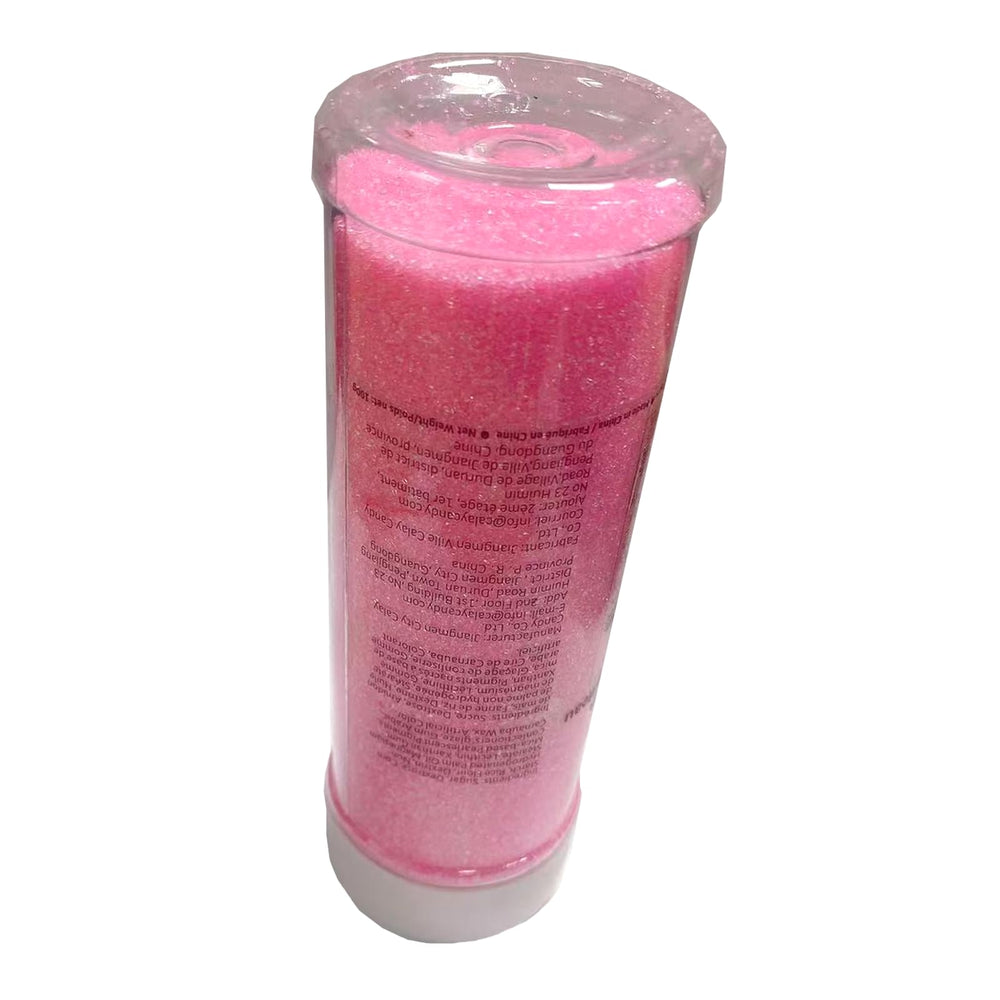 Sentovac hot pink sanding sugar on milkshakes and desserts