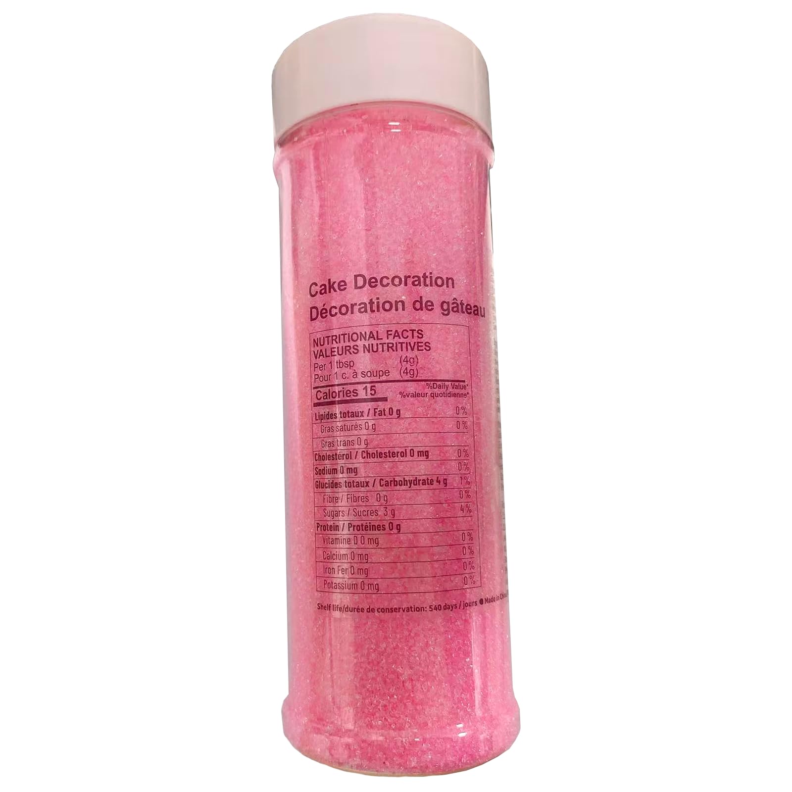 Sentovac hot pink sanding sugar frosting sprinkles add texture