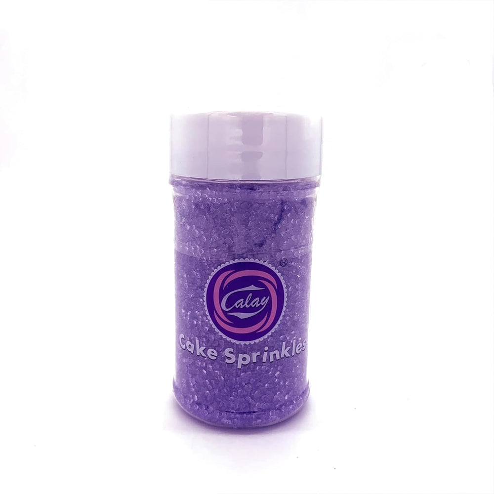 Baked goods sparkling with Sentovac Purple Sanding Sugar