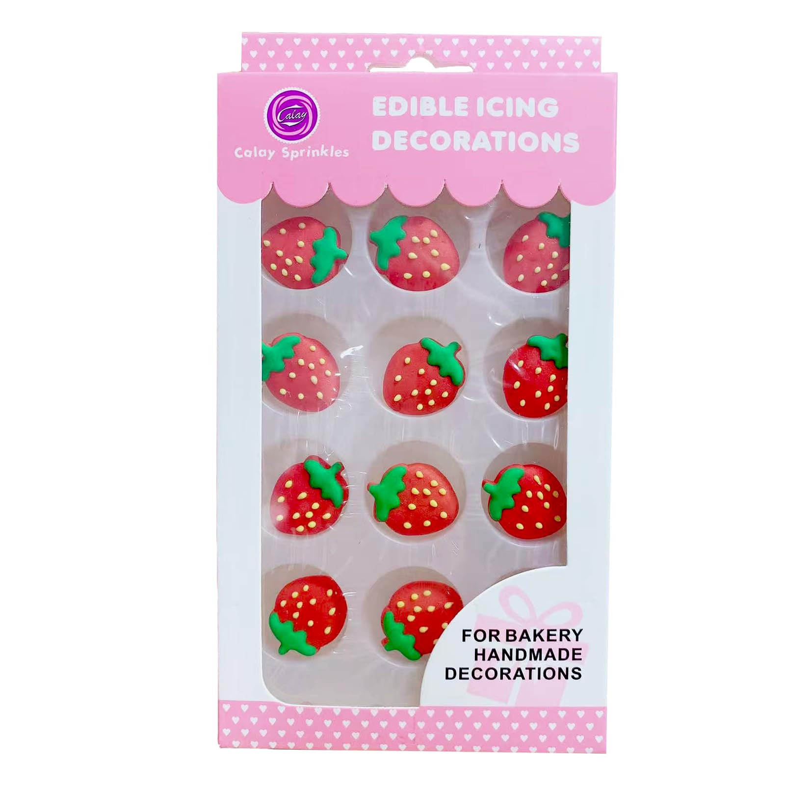 Sentovac strawberry icing sprinkles decorate cakes with festive color
