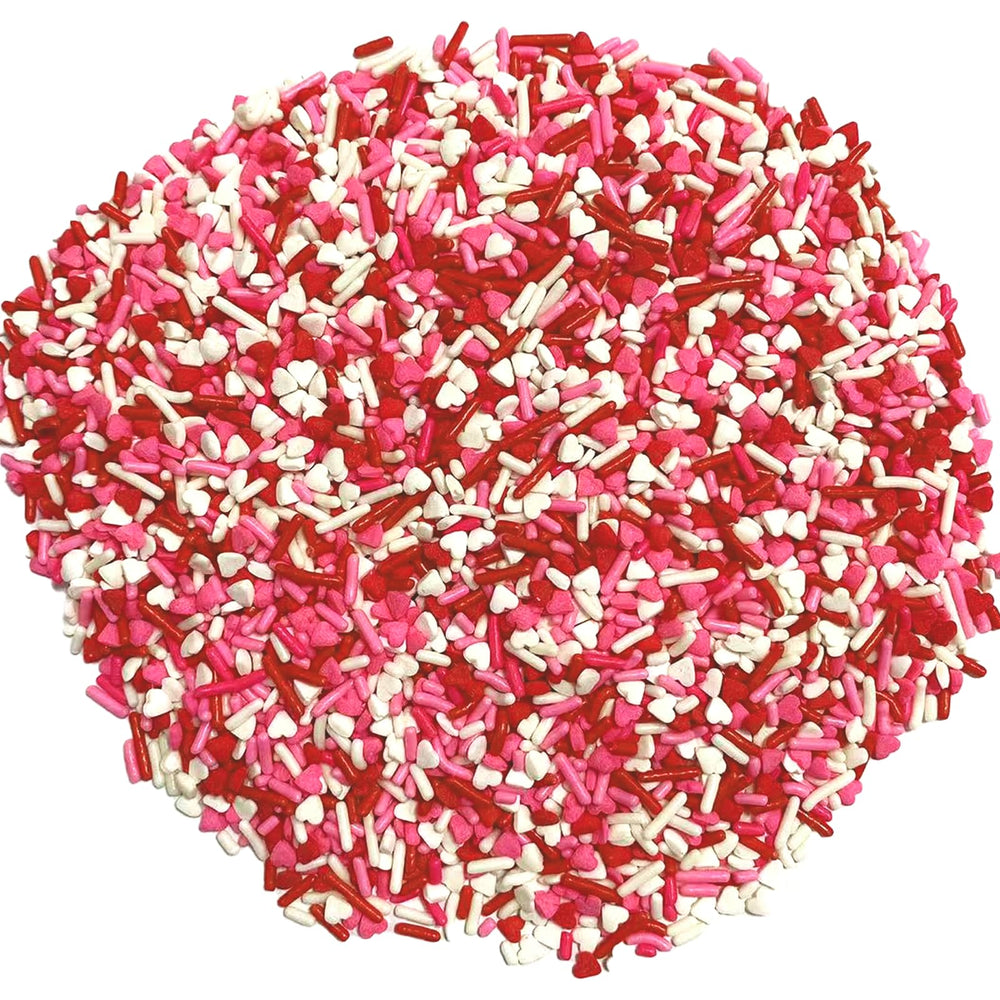 Sentovac Valentine Sprinkles cupcake toppers add romantic heart accents.
