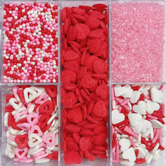 Sentovac Valentine sprinkles rose flowers add delicate decoration to cookies and cupcakes.