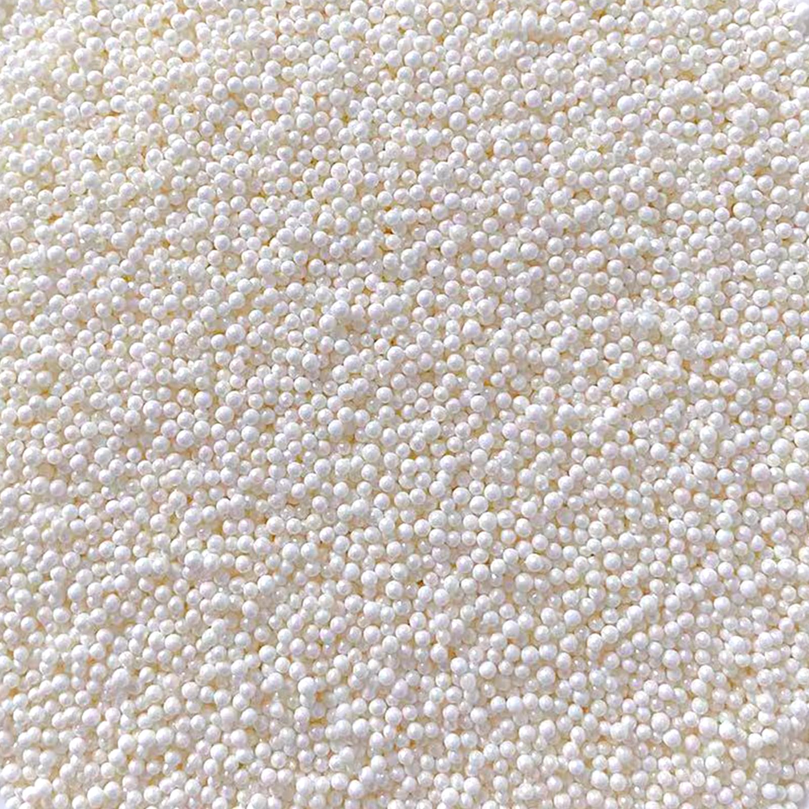 Sentovac white nonpareils sprinkles decorate cakes with delicate, celebratory flair