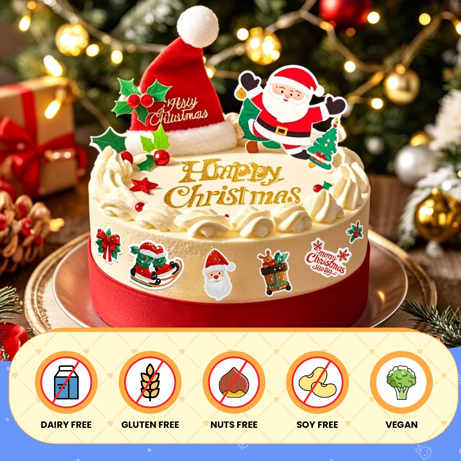 SENTRELA edible paper sheets applied to cupcakes for professional-looking designs.