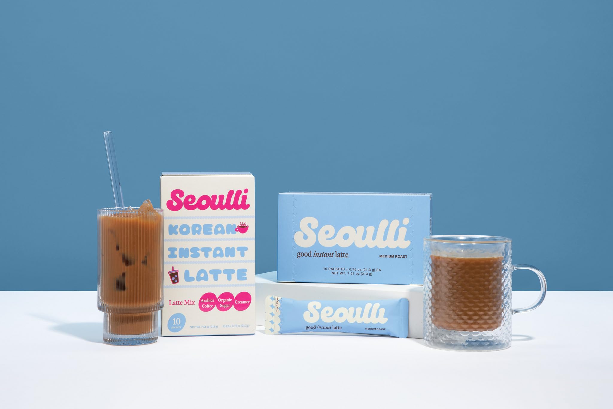 Seoulli travel-friendly sachets stack neatly in a bag.