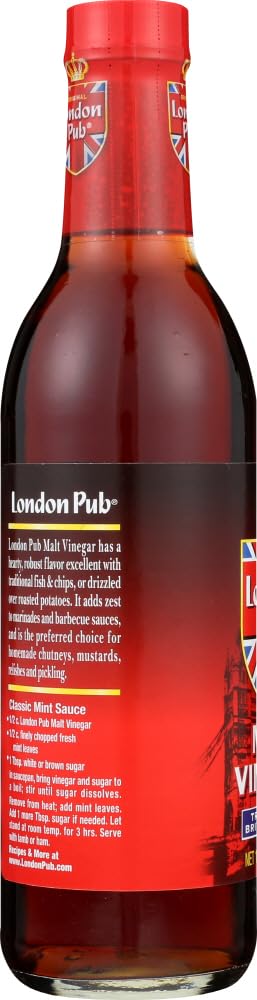 Septhope London Pub Malt Vinegar bottle with label emphasizes traditional British heritage.