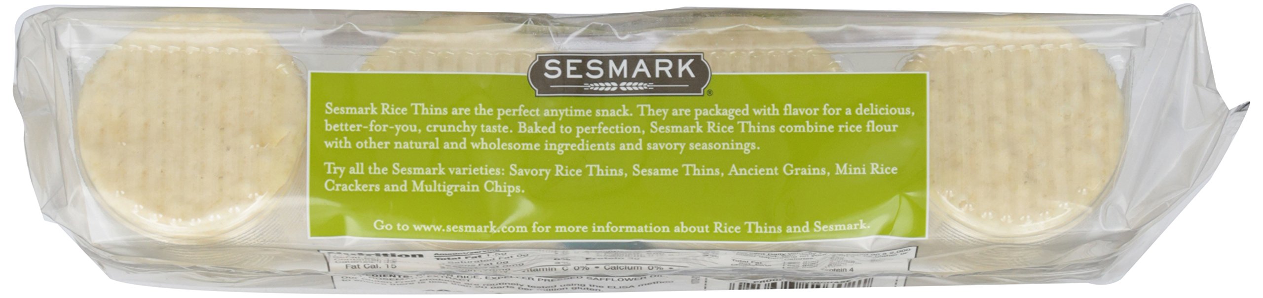 Sesmark Rice Thins manufactured in the United States reflect quality production.