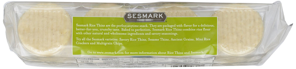Sesmark Rice Thins manufactured in the United States reflect quality production.