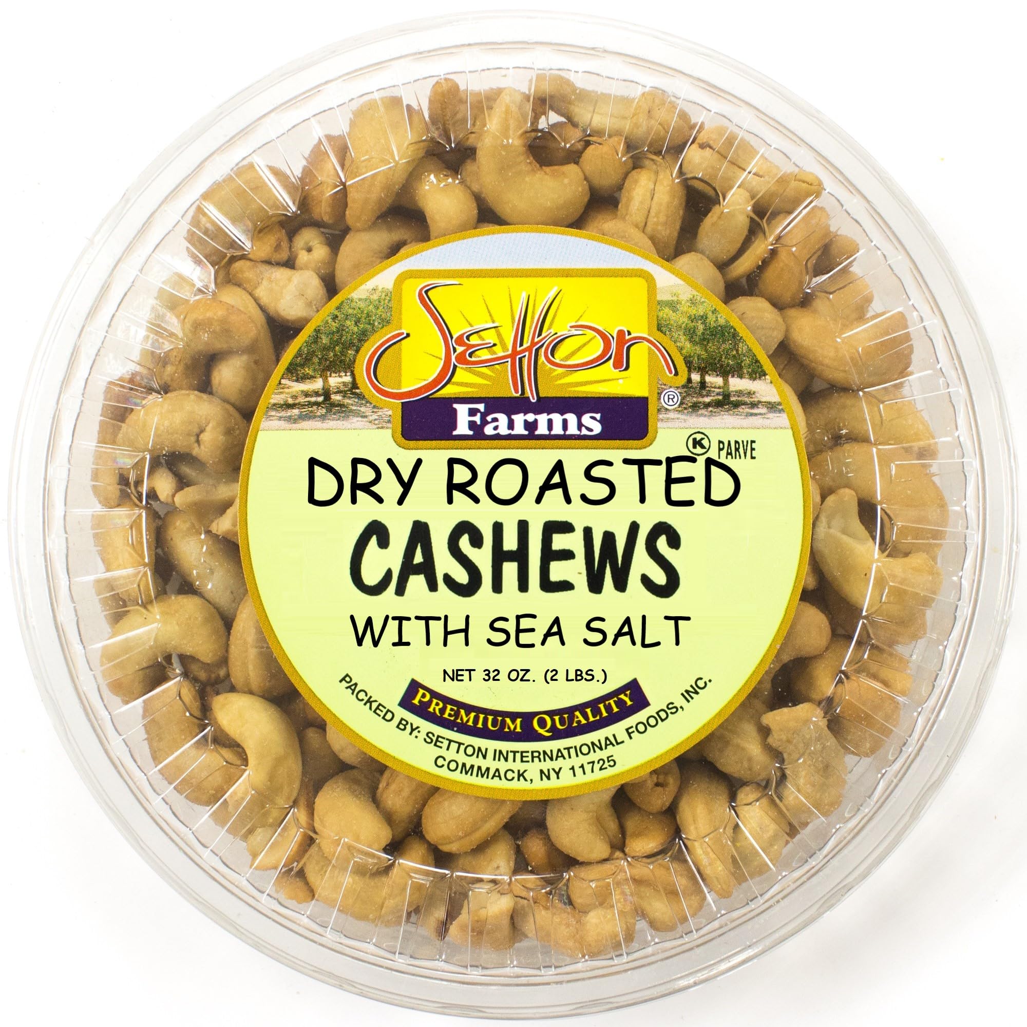 Setton Farms cashews dry roasted with sea salt in 32 oz bag for snacking