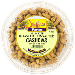 Setton Farms roasted unsalted cashews in a bulk 32 oz bag for easy snacking