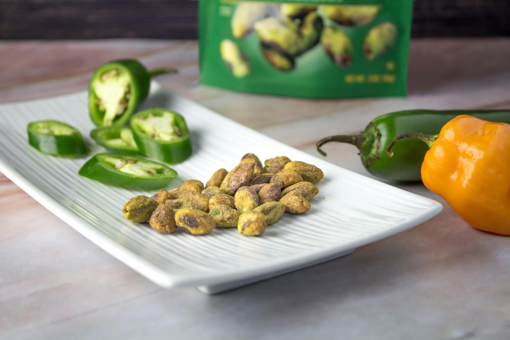 Setton Farms dry roasted pistachios deliver crisp texture without oil.