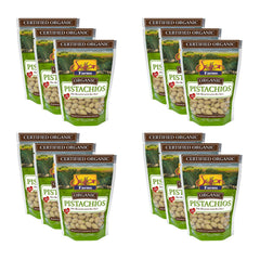 Setton Farms inshell organic pistachios in a sealed bag, ideal for on-the-go snacking.
