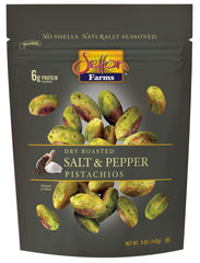 Setton Farms naturally seasoned pistachio kernels with salt and pepper, no shell