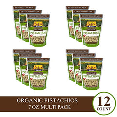 Close-up of Setton Farms organic pistachios highlighting a fiber-rich snack option.