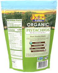 Setton Farms organic pistachios open bag ready to enjoy as a snack or topping