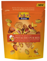 Setton Farms Pistachio Pub Mix buffalo wing pistachios for bold game-night flavor