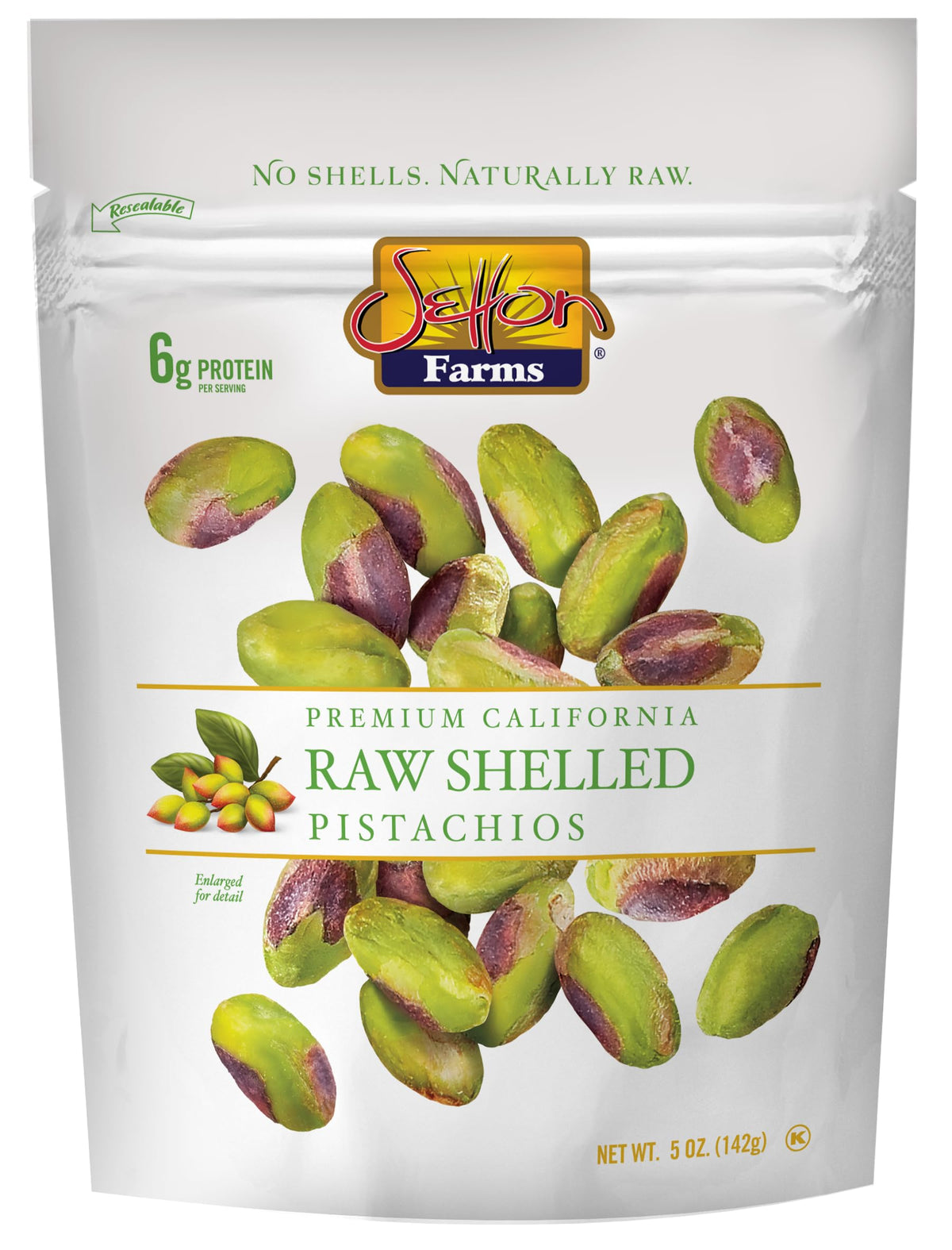 Setton Farms pistachios shelled for effortless snacking and cooking.
