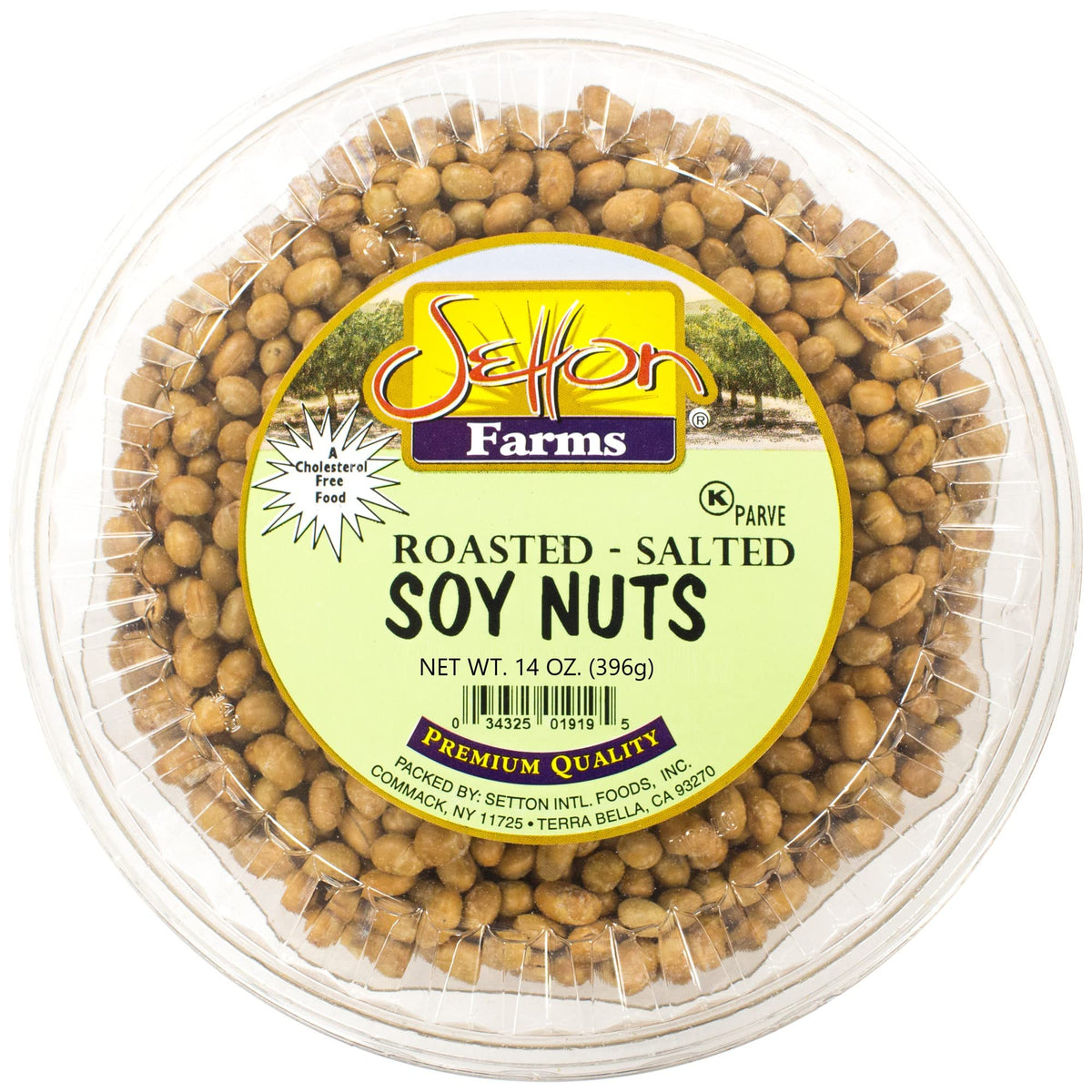 Setton Farms roasted soybeans for a protein-rich snack, salt-balanced and ready to enjoy.